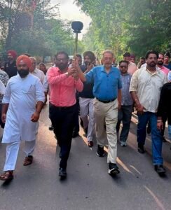 ਖੇਡਾਂ ਵਤਨ ਪੰਜਾਬ ਦੀਆਂ " ਦੀ ਮਸ਼ਾਲ ਦਾ ਡਾ. ਬਲਬੀਰ ਸਿੰਘ ਵੱਲੋਂ ਸ਼ਾਨਦਾਰ ਸਵਾਗਤ