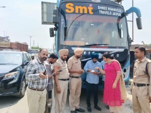 ਸਕੱਤਰ, RTA ਪਟਿਆਲਾ ਵੱਲੋਂ ਬੱਸਾਂ ਵਿਰੁੱਧ ਵਿਸ਼ੇਸ਼ ਇਨਫੋਰਸਮੈਂਟ ਮੁਹਿੰਮ; 10 ਚਲਾਨ ਜਾਰੀ, ₹1.19 ਲੱਖ ਦਾ ਜੁਰਮਾਨਾ