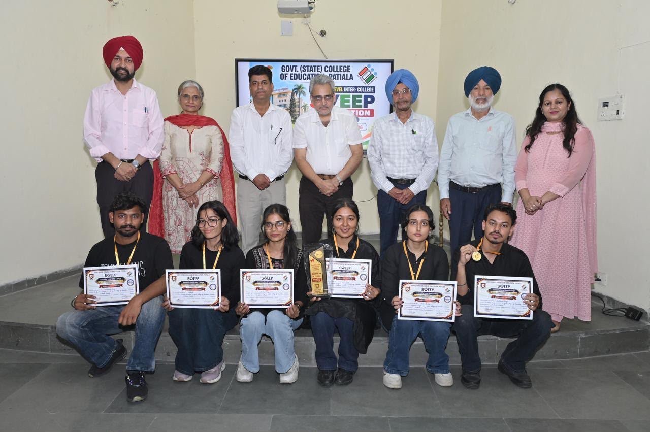 ਸਰਕਾਰੀ ਸਟੇਟ ਕਾਲਜ ਆਫ਼ ਐਜੂਕੇਸ਼ਨ ਵਿਖੇ ਅਸੈਂਬਲੀ ਲੈਵਲ ਅੰਤਰ-ਕਾਲਜ ਸਵੀਪ ਮੁਕਾਬਲੇ ਕਰਵਾਏ